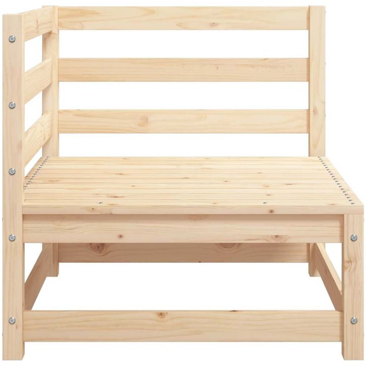 Trädgårdssoffa hörn 2 st 70x70x67 cm massiv furu vidaXL – bild 6