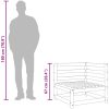 Trädgårdssoffa hörn 2 st 70x70x67 cm massiv furu vidaXL – miniatyr 10