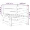 Trädgårdssoffa hörn 2 st 70x70x67 cm massivt douglas vidaXL – miniatyr 9