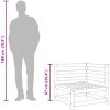 Trädgårdssoffa hörn 2 st 70x70x67 cm massivt douglas vidaXL – miniatyr 10