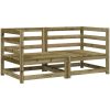 Trädgårdssoffa hörn 2 st 70x70x67 cm vidaXL – miniatyr 2