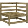 Trädgårdssoffa hörn 2 st 70x70x67 cm vidaXL – miniatyr 4