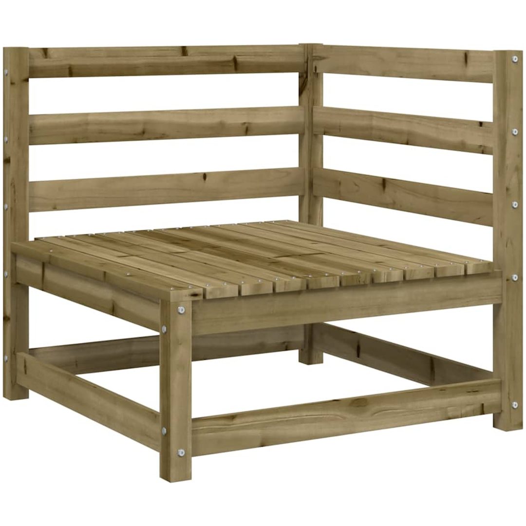 Trädgårdssoffa hörn 2 st 70x70x67 cm vidaXL – bild 4