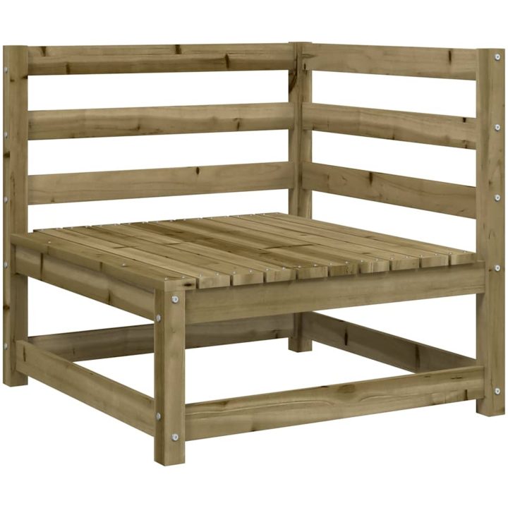Trädgårdssoffa hörn 2 st 70x70x67 cm vidaXL – bild 4