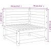 Trädgårdssoffa hörn 2 st 70x70x67 cm vidaXL – miniatyr 9