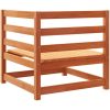 Trädgårdssoffa hörn 2 st vaxbrun 70x70x67 cm massiv furu vidaXL – miniatyr 7