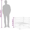 Trädgårdssoffa hörn 2 st vaxbrun 70x70x67 cm massiv furu vidaXL – miniatyr 10