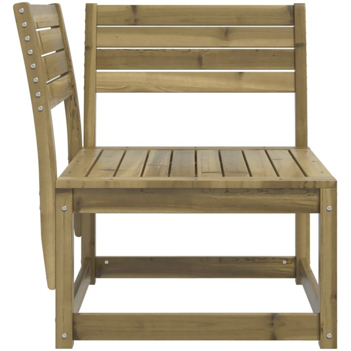 Trädgårdssoffa hörn 73x73x78 cm impregnerad furu vidaXL Utan dynor – bild 5