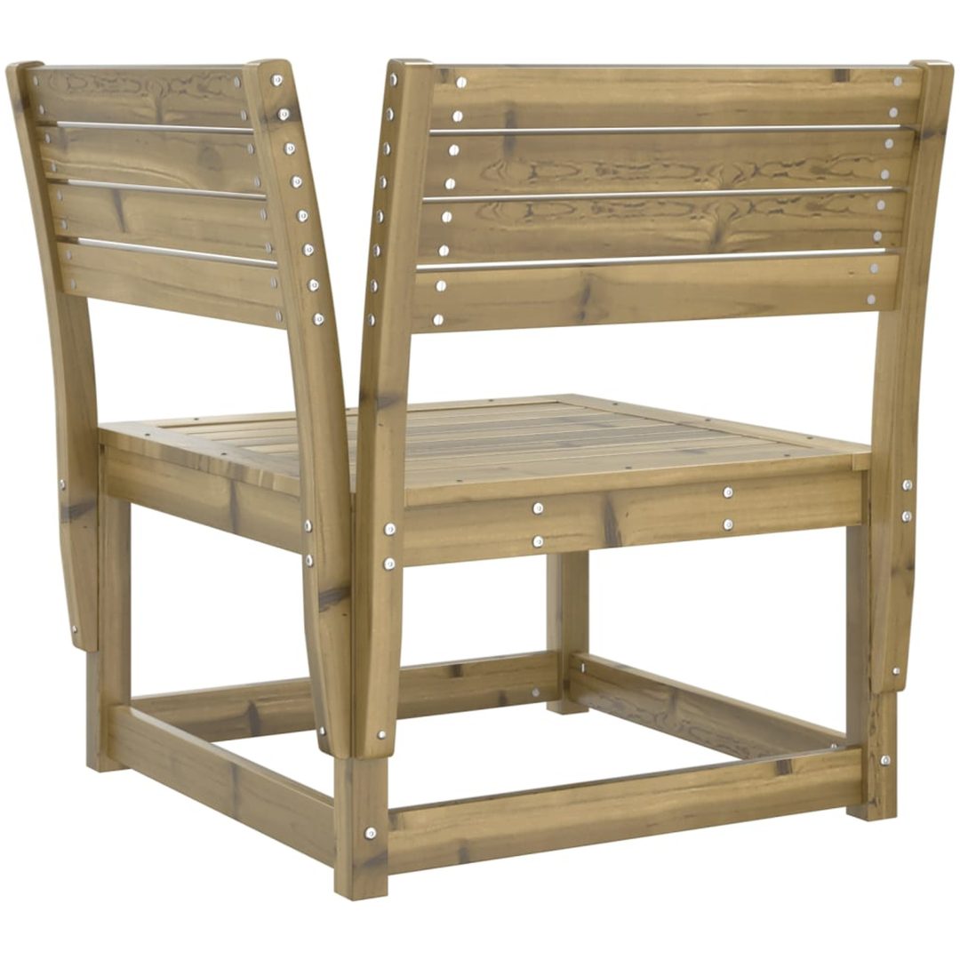 Trädgårdssoffa hörn 73x73x78 cm impregnerad furu vidaXL Utan dynor – bild 6