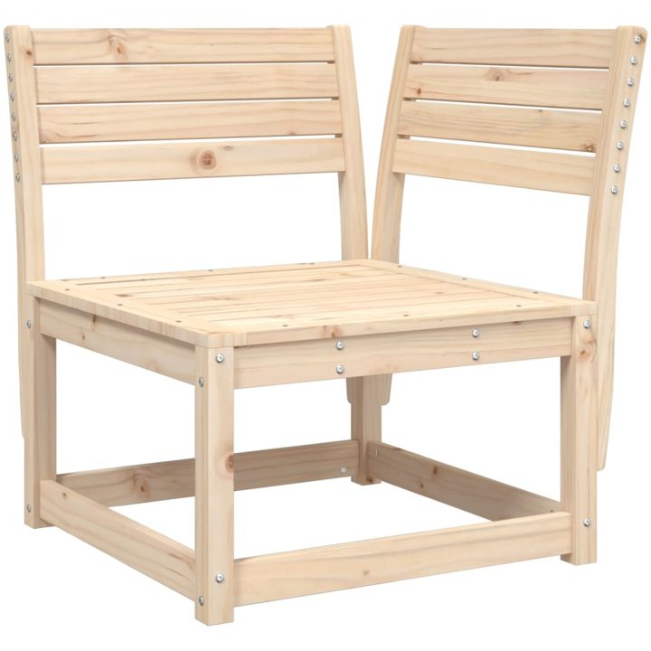 Trädgårdssoffa hörn 73x73x78 cm massiv furu vidaXL Utan dynor – bild 2