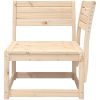 Trädgårdssoffa hörn 73x73x78 cm massiv furu vidaXL Utan dynor – miniatyr 4