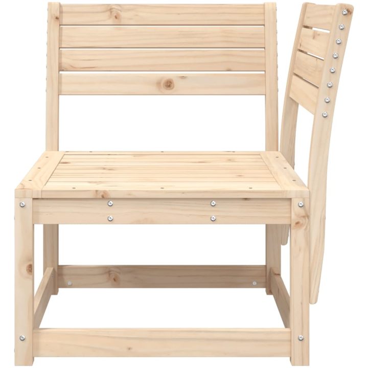 Trädgårdssoffa hörn 73x73x78 cm massiv furu vidaXL Utan dynor – bild 4