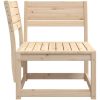 Trädgårdssoffa hörn 73x73x78 cm massiv furu vidaXL Utan dynor – miniatyr 5
