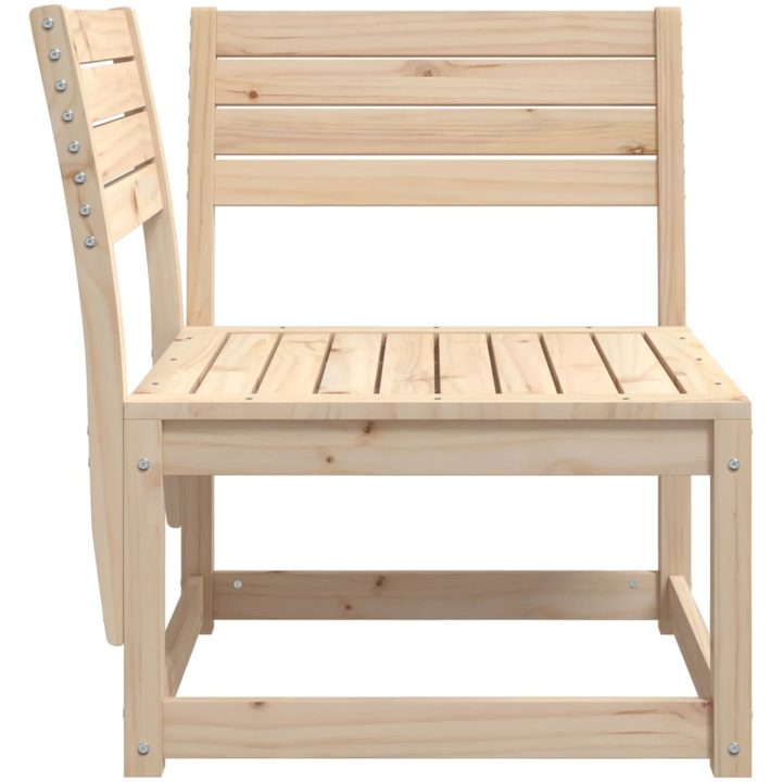 Trädgårdssoffa hörn 73x73x78 cm massiv furu vidaXL Utan dynor – bild 5