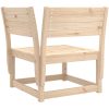 Trädgårdssoffa hörn 73x73x78 cm massiv furu vidaXL Utan dynor – miniatyr 6
