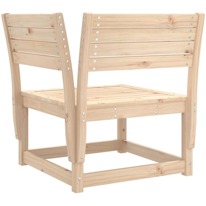 Trädgårdssoffa hörn 73x73x78 cm massiv furu vidaXL Utan dynor – bild 6