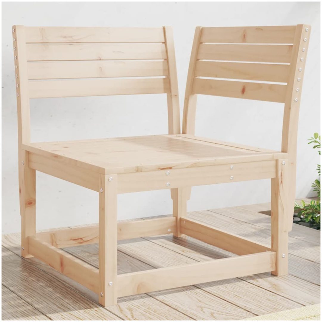 Trädgårdssoffa hörn 73x73x78 cm massiv furu vidaXL Utan dynor