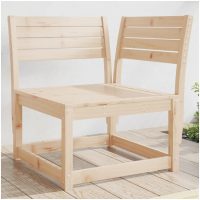 Trädgårdssoffa hörn 73x73x78 cm massiv furu vidaXL