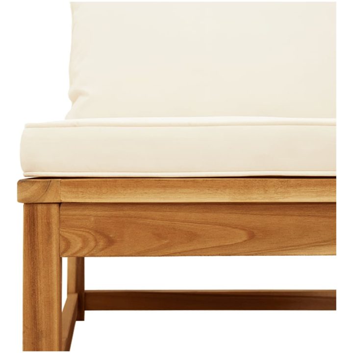 Trädgårdssoffa hörn med dynor 73x73x65 cm massivt akaciaträ vidaXL – bild 7
