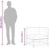 Trädgårdssoffa hörn med dynor massivt douglasträ vidaXL – miniatyr 10