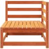 Trädgårdssoffa hörn vaxbrun 70x70x67 cm massiv furu vidaXL – miniatyr 4