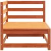 Trädgårdssoffa hörn vaxbrun 70x70x67 cm massiv furu vidaXL – miniatyr 5