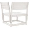 Trädgårdssoffa hörn vit 73x73x78 cm massiv furu vidaXL Utan dynor – miniatyr 6