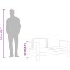 Trädgårdssoffa med dyna 140 cm massivt akaciaträ gräddvit vidaXL – miniatyr 9