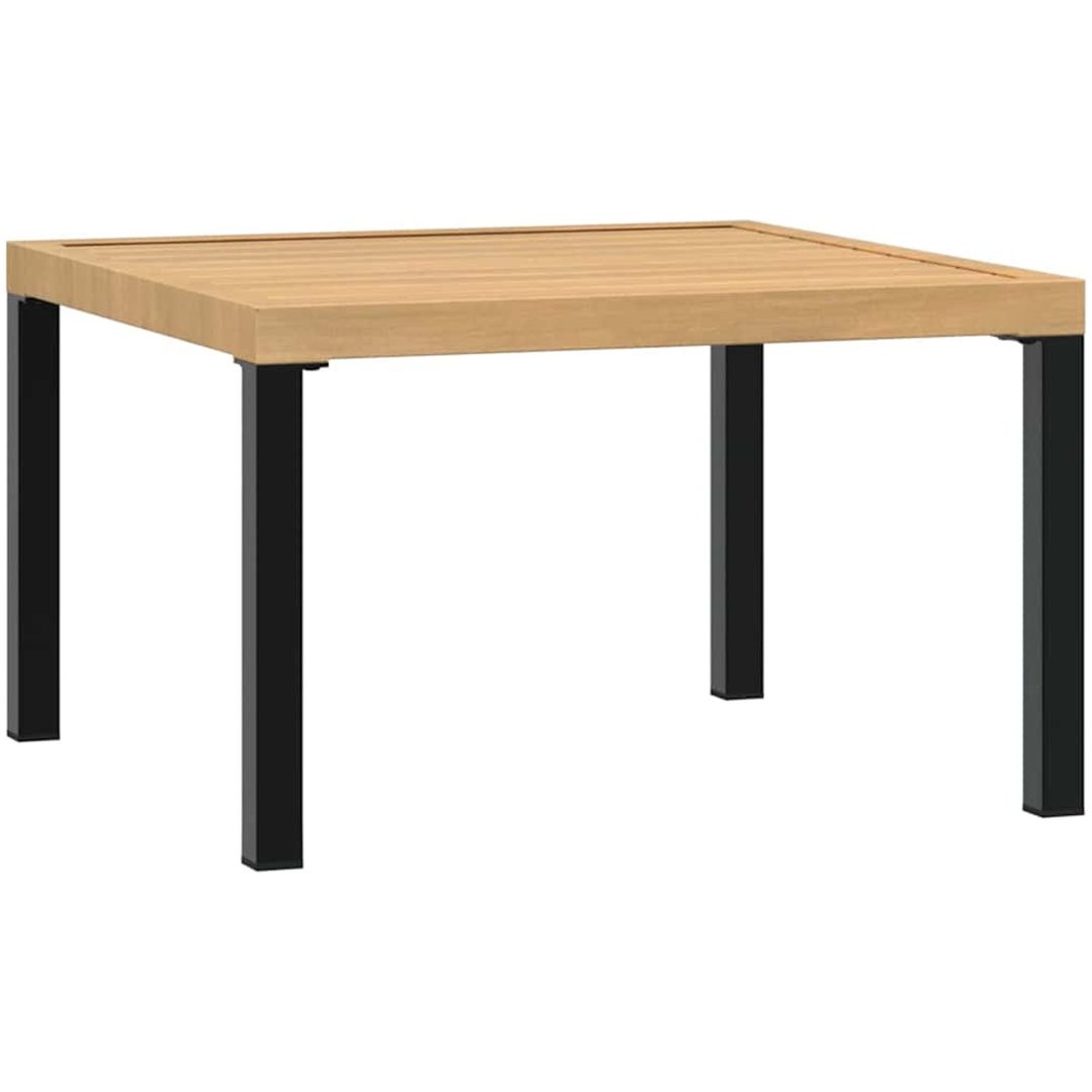 Trädgårdssoffa med dynor 3 delar svart aluminium vidaXL – bild 4