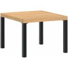 Trädgårdssoffa med dynor 5 delar svart pulverlackerat stål vidaXL – miniatyr 5