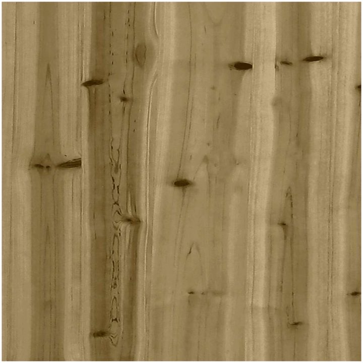 Trädgårdssoffa med kuddar och fotpall impregnerad furu vidaXL – bild 12