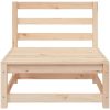 Trädgårdssoffa utan armstöd 2 st 70x70x67 cm massiv furu vidaXL – miniatyr 5