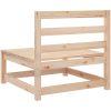 Trädgårdssoffa utan armstöd 2 st 70x70x67 cm massiv furu vidaXL – miniatyr 7