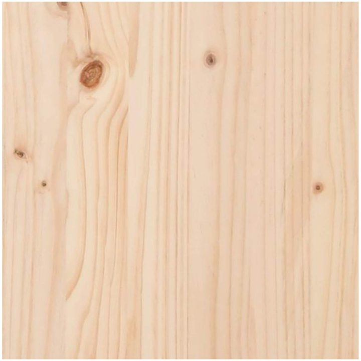 Trädgårdssoffa utan armstöd 2 st 70x70x67 cm massiv furu vidaXL – bild 8