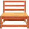 Trädgårdssoffa utan armstöd 2 st vaxbrun 70x70x67cm massiv furu vidaXL – miniatyr 6