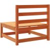 Trädgårdssoffa utan armstöd 2 st vaxbrun 70x70x67cm massiv furu vidaXL – miniatyr 8