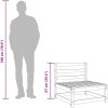 Trädgårdssoffa utan armstöd 3 st vaxbrun 70x70x67cm massiv furu vidaXL – miniatyr 11