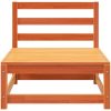 Trädgårdssoffa utan armstöd 3 st vaxbrun 70x70x67cm massiv furu vidaXL – miniatyr 5