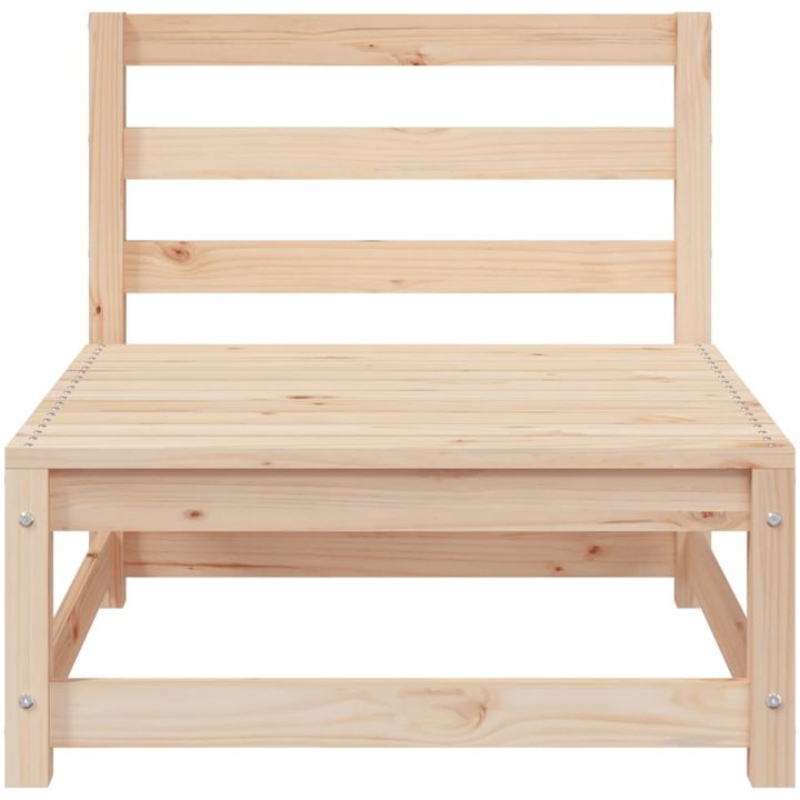 Trädgårdssoffa utan armstöd 70x70x67 cm massiv furu vidaXL – bild 4