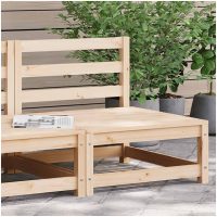 Trädgårdssoffa utan armstöd 70x70x67 cm massiv furu vidaXL