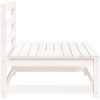 Trädgårdssoffa utan armstöd vit 70x70x67 cm massiv furu vidaXL – miniatyr 5
