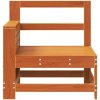 Trädgårdssoffa vaxbrun 69x62x70,5 cm massiv furu vidaXL – miniatyr 4