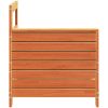 Trädgårdssoffa vaxbrun 69x62x70,5 cm massiv furu vidaXL – miniatyr 5