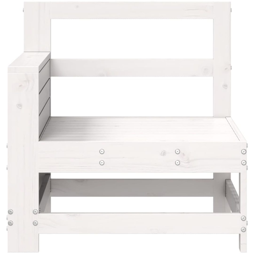 Trädgårdssoffa vit 69x62x70,5 cm massiv furu vidaXL – bild 4