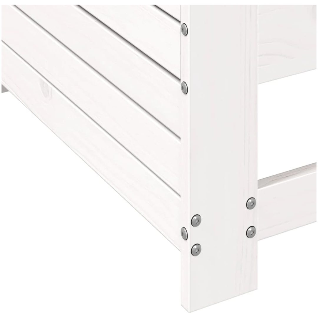 Trädgårdssoffa vit 69x62x70,5 cm massiv furu vidaXL – bild 7