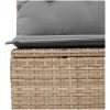 Trädgårdssoffset med dynor 6 delar beige konstrotting akacia vidaXL – miniatyr 11