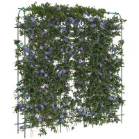 Trädgårdsspaljé för klätterväxter U-formad 181x31x182,5 cm stål vidaXL