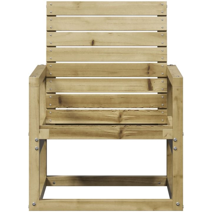 Trädgårdsstol 57,5x63x76 cm impregnerad furu vidaXL – bild 4