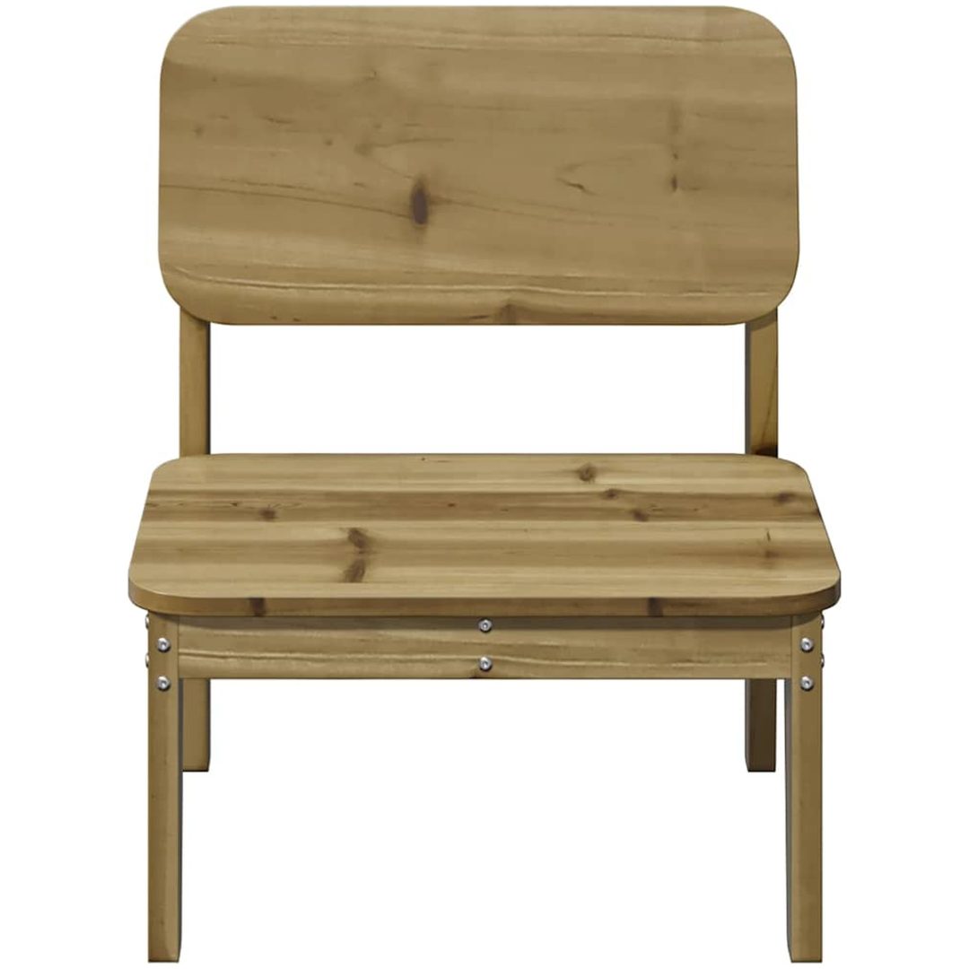 Trädgårdsstol 60x52,5x72 cm impregnerad furu vidaXL – bild 3