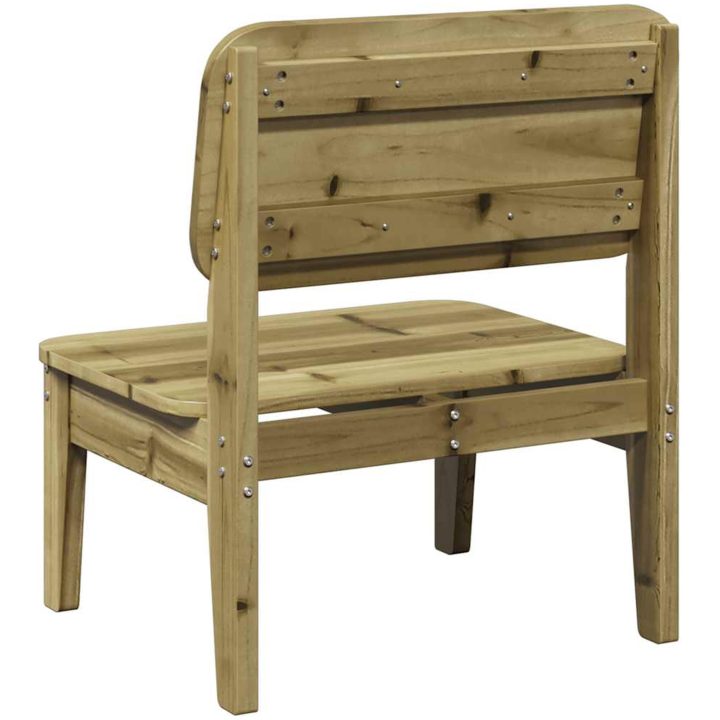 Trädgårdsstol 60x52,5x72 cm impregnerad furu vidaXL – bild 5